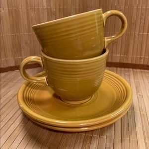 Vintage Ironstone FIESTA Teacup Set